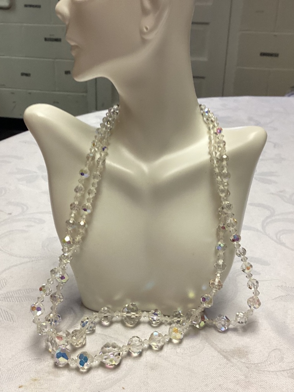 AUSTRIAN DOUBLE STRAND CRYSTAL NECKLACE BLING 💃💃💃 MOMS COLLECTIONS
